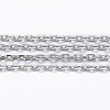 Non-Tarnish 3.28 Feet 304 Stainless Steel Cable Chains X-CHS-H009-02P-1