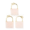 Natural Rose Quartz Pendants G-B012-16G-08-4