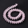 Transparent Glass Beads Strands LAMP-H061-01C-01-4