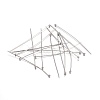 Tarnish Resistant 304 Stainless Steel Ball Head Pins STAS-O105-04-0.6x45mm-1