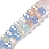 Imitation Jade Glass Beads Strands EGLA-D030-11-1