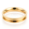 201 Stainless Steel Grooved Finger Ring Settings RJEW-TAC0017-4mm-01C-1