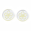 Transparent Resin Pendants RESI-N030-004E-2