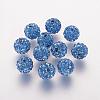 Polymer Clay Rhinestone Beads RB-K050-10mm-C23-1