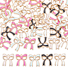 50Pcs 5 Colors Rack Plating Alloy Enamel Pendants ENAM-SC0006-45-1