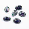 Cubic Zirconia Pointed Back Cabochons ZIRC-L066-14x10mm-001-1