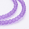 Baking Paint Transparent Glass Bead Strands X-GLAA-S031-4mm-32-3