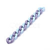 Handmade Opaque Spray Painted Acrylic Curb Chains AJEW-JB00615-03-2