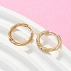 304 Stainless Steel Twist Hoop Earrings for Women EJEW-A130-02A-G-5