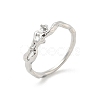 Brass Finger Ring Settings KK-G518-05P-1