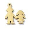 304 Stainless Steel Charms STAS-C097-31G-1