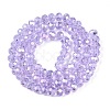 Electroplate Glass Beads Strands X-EGLA-A044-T6mm-B17-3
