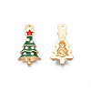 Rack Plating Alloy Enamel Pendants ENAM-N055-136A-3