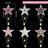 ARRICRAFT 6Pcs 3 Colors Glass Hotfix Rhinestone DIY-AR0002-28-6