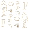 Brass Earring Hooks KK-SC0001-43G-1