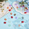 100Pcs 10 Colors Transparent Spray Painted Glass Beads GLAA-PA0001-60A-4
