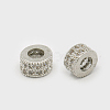 Brass Cubic Zirconia Beads ZIRC-F001-108-2
