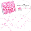 1 Roll Plastic Pearl Round Beaded Link Chains DIY-SC0025-23-2