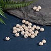 Natural Unfinished Wood Beads WOOD-S651-8mm-LF-4
