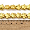 Electroplate Glass Beads Strands X-EGLA-H109-03-4