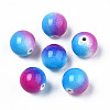 Spray Painted Acrylic Beads X-MACR-S275-040-1