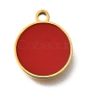 304 Stainless Steel Flat Round Charms STAS-Q348-27B-G03-1