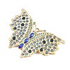 304 Stainless Steel with Rhinestone Big Pendants STAS-Z186-08G-03-2