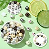 DIY Animal Cattle Theme Wooden Beaded Keychain Making Kits DIY-YW0008-69A-3