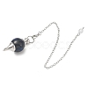 Natural Lapis Lazuli Sphere Dowsing Pendulums BJEW-E292-A03-2