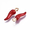 Alloy Enamel Pendants ENAM-N054-70-3