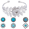 DIY Interchangeable Flower Bangle Making Kit DIY-SC0023-23-1