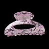 Transparent Floral Pattern Acrylic Claw Hair Clips PW23031332736-3