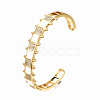 Brass Micro Pave Clear Cubic Zirconia Cuff Bangles BJEW-N302-006H-NF-3