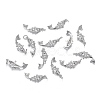 Brass Micro Clear Cubic Zirconia Pendants ZIRC-F120-044P-4