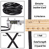 Flat Cowhide Leather Cord WL-GF0001-10B-02-2