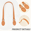 PandaHall Elite 6Pcs 6 Colors Imitation Leather Sew on Bag Handles DIY-PH0017-27-5