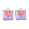 Printed Brass Pendants KK-CBAF9BC-10G-2