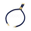 Half Finished Twisted Milan Rope Slider Bracelets FIND-G032-01G-4