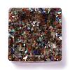 Resin with Natural Mixed Stone Chip Stones Ashtray DJEW-F015-04A-1