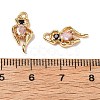 Brass Micro Pave Cubic Zirconia Pendants KK-A259-34G-3