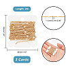 Brass Flat Round Link Chains CHC-WH0003-02G-2