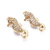Brass Micro Pave Clear Cubic Zirconia Pendants KK-Q764-010-2