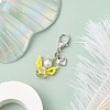 Angel Glass Seed Beads Pendant Decorations HJEW-MZ00109-02-2