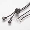 Rack Plating Brass Chain Bracelet Making KK-A142-017B-2