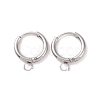 Tarnish Resistant 304 Stainless Steel Huggie Hoop Earring Findings LS-STAS-J400-36P-1