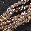 Electroplate Glass Bead Strands EGLA-J137-6mm-A-FR02-1