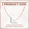 1Pc Glass Rondelle Beaded Necklaces NJEW-LP0007-23K-2