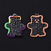 Transparent Acrylic Pendants X-TACR-M003-01-3