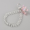 Acrylic Bear Hanging Beaded Keychain Wrist Bracelet Pendant Decoration HJEW-WH0068-15D-2