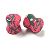 Synthetic Ruby in Zoisite Ear Gauges Flesh Tunnels Plugs EJEW-P293-02D-2